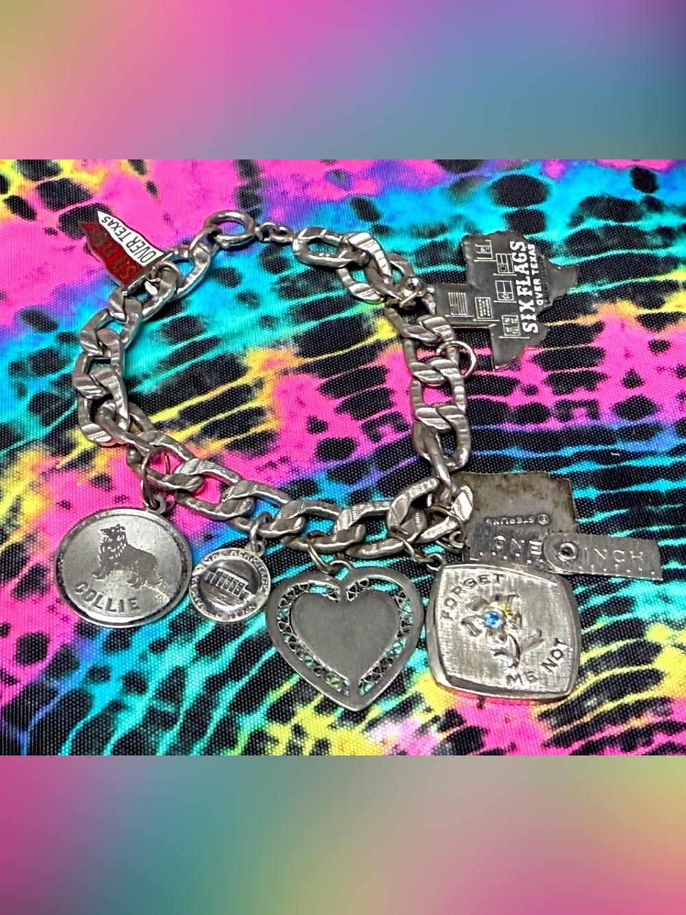 Vintage Sterling Silver 1950s Charm Bracelet